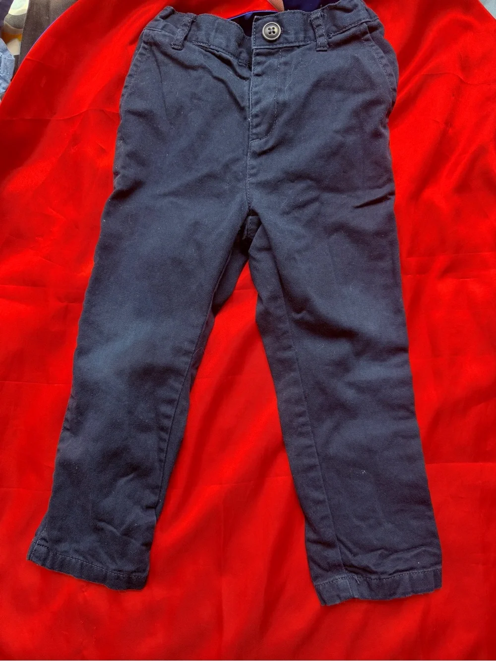 The Children's Place Boys Pants Trio - Navy and Tan Mix